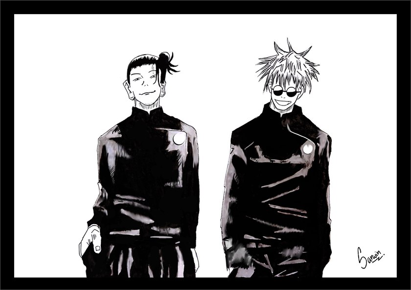 Gojo and Geto artwork preview