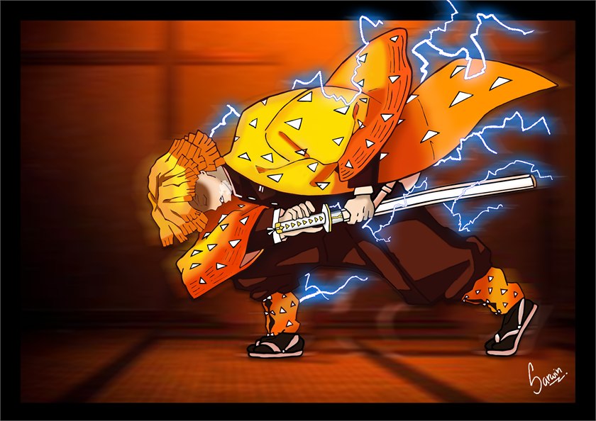 Zenitsu Agatsuma artwork preview