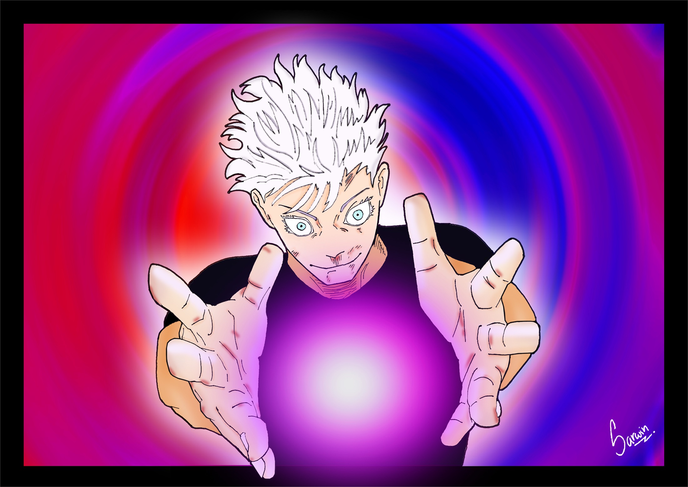Gojo artwork preview from Sarwin's archive